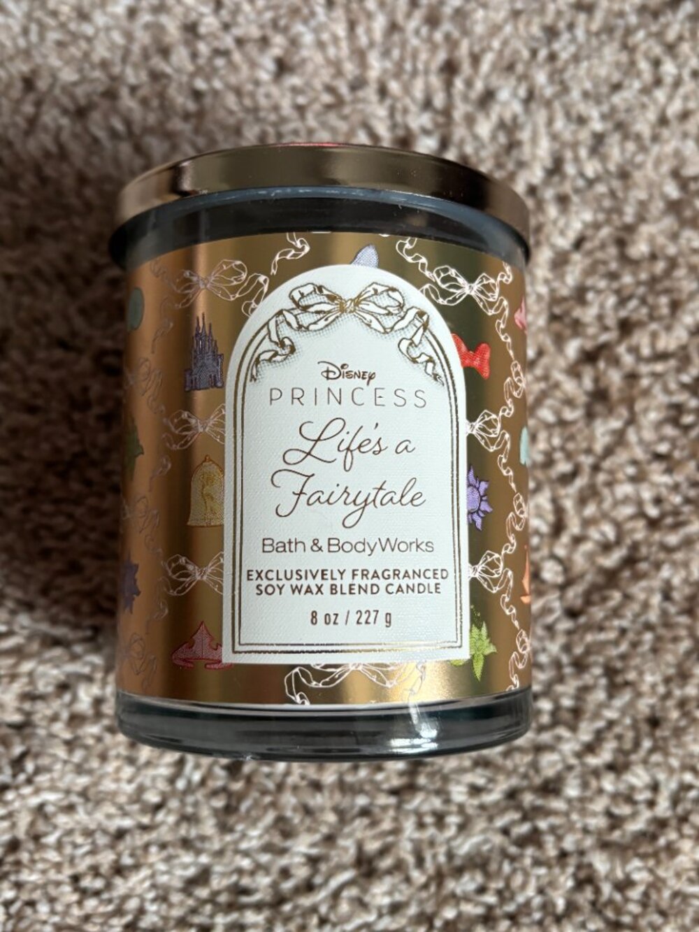 NIB/NWT Bath & Body Works Disney Princess Life's A Fairy Tale Candle Exclusive